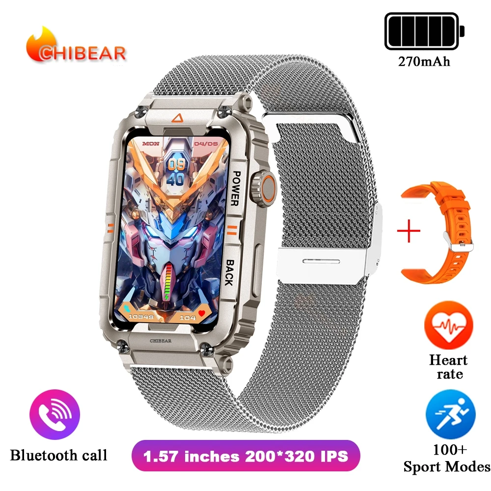 Men Smart Watch For Android IOS Fitness Watches Ip68 Waterproof Military... - $60.78