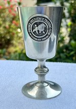 Woodbury Pewterers Cordial Glass Cup Pewter Poodle Club New York Award - $9.87