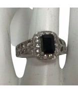 Vintage Ring Signed A 925 Sterling Decco Style Size 6 - £23.31 GBP