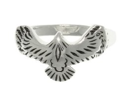 Jewelry Trends Collection Sterling Silver Eagle in Flight Ring Whole sizes 6-9 - £28.66 GBP