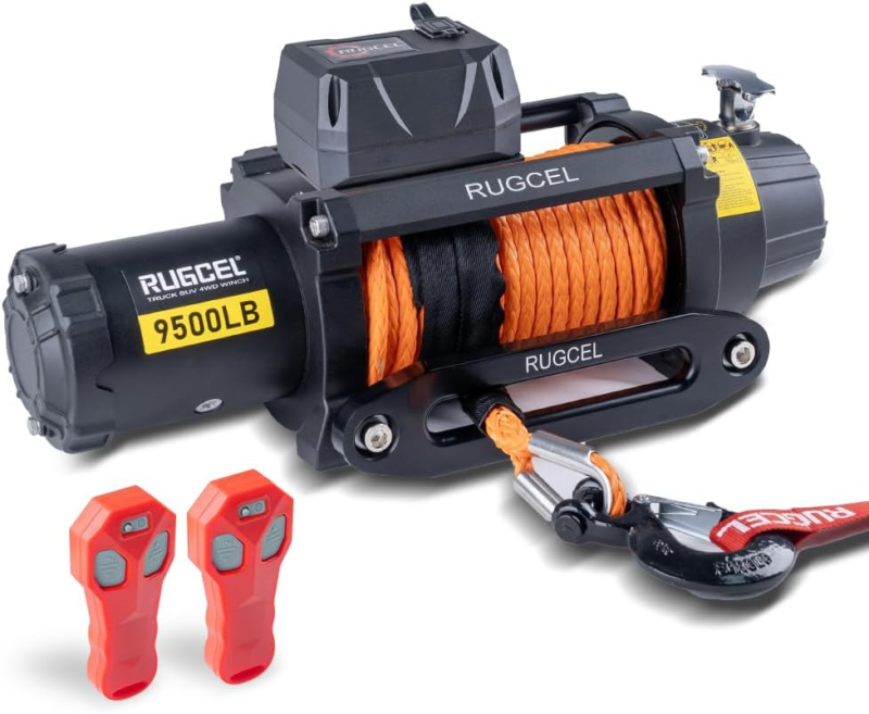 9500Lb Waterproof Electric Synthetic Rope Powerful Fast 12V Jeep Winch w... - $452.63