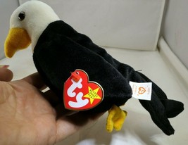 TY Beanie Baby Baldy Rare/Retired 1996 plush toy collection Bold Eagle USA - £8.14 GBP