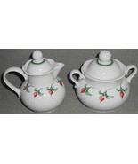 Dansk ROSEBUD PATTERN Creamer and Sugar Set JAPAN - $39.59