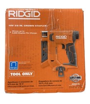 OPEN BOX - RIDGID R09897B 18V Cordless 3/8 in. Crown Stapler Bare (Tool ... - £61.14 GBP