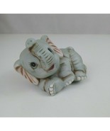 Vintage Homco Ceramic Baby Elephant Laying Down Figurine #1400 Retired - €9,33 EUR