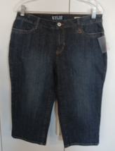VTG. FDJ BLUES &quot;KYLIE&quot; STRETCH DENIM CROPPED PANTS- 8-NWT-NATURAL FIT/LO... - $11.99