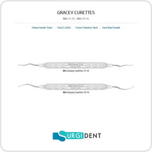 Gracey Curettes Mini 11-12 &amp; 13-14 Dental Hand Instruments &quot;Tools *Set Of 2* - £9.53 GBP