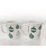 Starbucks 2016 Chriatmas Coffee Cups Mugs 12oz Lot of 2 Green And White ... - $279.69 MXN