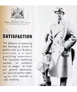 1952 Burberry Of London Overcoat Fashion Advertisement Sphere UK Import ... - €17,15 EUR