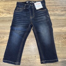 Cat &amp; Jack Toddler Boys&#39; Dark Wash Blue Pull-On Straight Jeans. Size 2T.... - $8.90