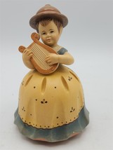 Vintage Anri Thorens Music Box Girl with Harp - £27.02 GBP