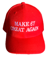 Make 67 Great Again SIX SEVEN 67 BRAINROT Hat Kids/Adult Sixty Seven Par... - $342.88 MXN