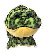 Ganz Webkinz Green, Black &amp; Yellow Bull Frog Plush  Stuffed Animal NO CODE - $8.45
