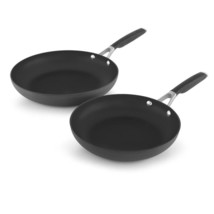 Calphalon 8&quot; and 10&quot; Hard-Anodized Non-Stick Frying Pan Set,Black - £69.73 GBP