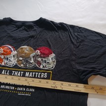 Hanes College Football Playoff Men's Black Cotton T-shirt Short Sleeve Size L image 10