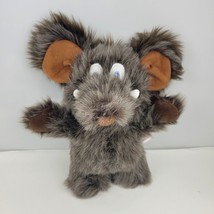 Aurora Furry Plush Woolly Mammoth Elephant Standing With Tusks Brown Gray 14&quot; - £11.98 GBP