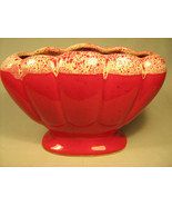 [Y13] ABORN California Pottery H-6 RED VASE - £6.87 GBP