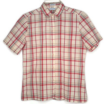 Levi Strauss &amp; Co. Womens Shirt Size 8 Button Front Short Sleeve Collared Plaid - £9.48 GBP