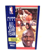 Michael Jordan Fleer 1991 All-Star Team Card #211 Rare  - $129.47 CAD