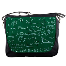New Mathematics Formula Enistein Custom Print Messenger Bag L - £24.74 GBP