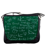 New Mathematics Formula Enistein Custom Print Messenger Bag L - $30.99