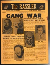 Rassler- Wrestling Match Program 6/10/1968-Northside Coliseum-Fort Worth TX-S... - £39.52 GBP