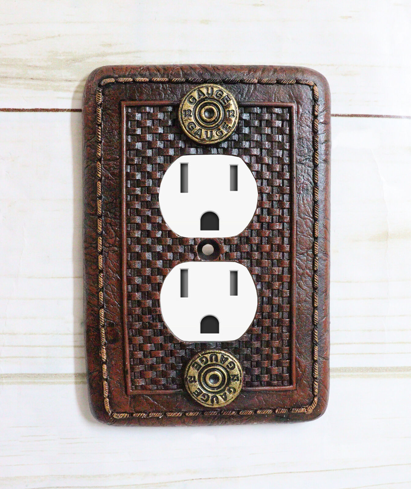 Pack of 2 Western 12 Gauge Shotgun Shells Double Receptacle Outlet Wall ... - $23.99