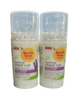 Lot Of 2 Burts Bees Soothing Chest Rub With Lavender And Eucalyptus 1 Oz... - $14.99