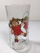 Cabbage Patch Kids Doll on Roller Skates 12 oz Drinking Glass Tumbler VTG 1984  - £4.66 GBP