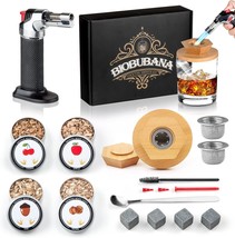 Cocktail Smoker Kit With Torch, Whiskey Smoker Kit With 4 Flavors Of Oak, - £28.22 GBP