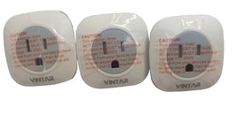Vintar WS-09C  White/Gray 3-Pack European Travel Plug Adapter - £11.49 GBP