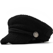 Simple Newsboy Cap Beret Women Vintage Beret Painter Winter Hats For Women Men C - £39.94 GBP