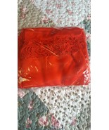 Bijoux Terner Pashmina Red Scarf Shawl Wrap 34 x 80 - $186.40 MXN