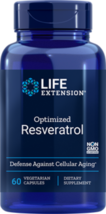 MAKE OFFER! 4 Pack Life Extension Optimized Resveratrol Elite 60 veg caps image 2