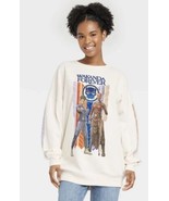New Womens Oversized Wakanda Forever Black Panther Cream Color Sweatshir... - $13.66 CAD