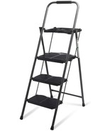 Giantex 3 Step Ladder Folding Stool W/Tool Platform &amp; Tray 330 LBS Capacity - $101.99