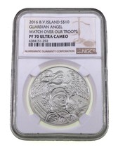 2017 British Virgin Islands S$10 Guardian Angel NGC PF70 Ultra Cameo Wat... - $114.77 CAD
