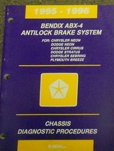 1996 Dodge Plymouth Neon Chassis Diagnostic Procedures Service Shop Manual Oem - £5.67 GBP