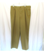 L.L.Bean men&#39;s pants Natural Fit Size 38/34 beige pleated - $21.51