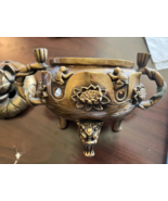 Antique Brass Water Lily Censer - €150,27 EUR