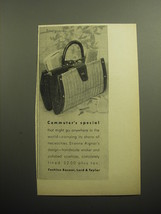 1958 Lord & Taylor Etienne Aigner Handbag Ad - Commuter's Special - $18.49