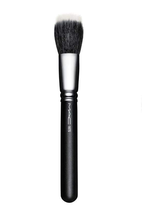 MAC #187 Synthetic Duo Fiber Face Brush w/o packaging - $19.79
