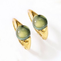 925 Sterling Silver Hoop Drop Earrings For Women Colorful Amethyst Citrine Cryst - £39.14 GBP