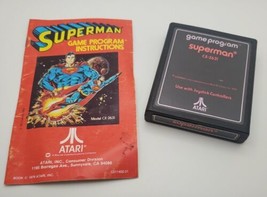 Superman 1979 Game Cartridge With Instructions for Atari 2600 WORKING! - £15.50 GBP