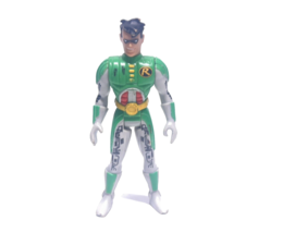 Vintage 1994 Kenner DC Comics Robin Rare Green Movable 4.5&quot; Action Figure - £7.72 GBP
