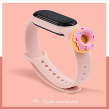 Silicone Watch Strap Xiaomi Band  Pink donut  for mi band 3 NFC - £6.36 GBP