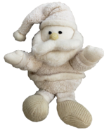 Santa Claus Plush Snow White Terry Cloth Christmas Shelf Sitter Dan Dee ... - $16.30