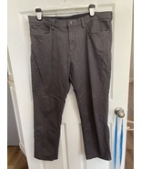 English Laundry Straight Leg chino Pants Men&#39;s 40x30 Gray Stretch Zipper... - £17.57 GBP