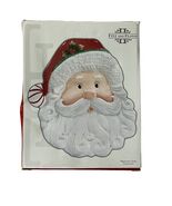 Fitz and Floyd 2008 Peppermint Santa Canape Plate Christmas Serving Plat... - $27.00