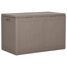 vidaXL Patio Storage Box 47.6 gal Brown PP Rattan - £114.50 GBP